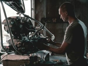 Entretien d'une moto